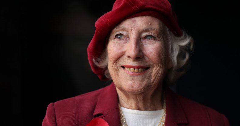 Dame Vera Lynn smiling