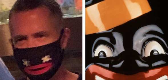 gay bar blackface mask