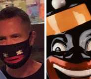 gay bar blackface mask