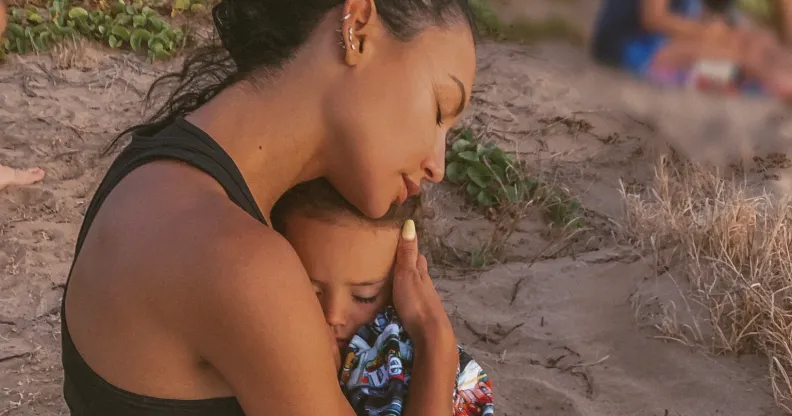 Naya Rivera with her four-year-old son, Josey Hollis