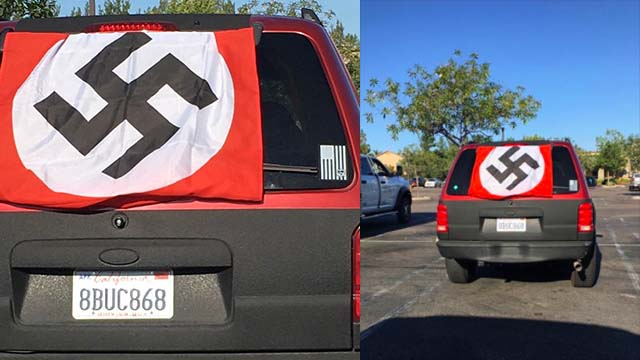 Nazi flag Black Lives Matter