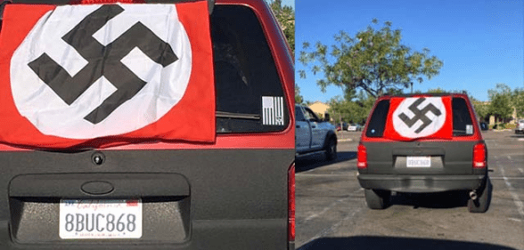 Nazi flag Black Lives Matter
