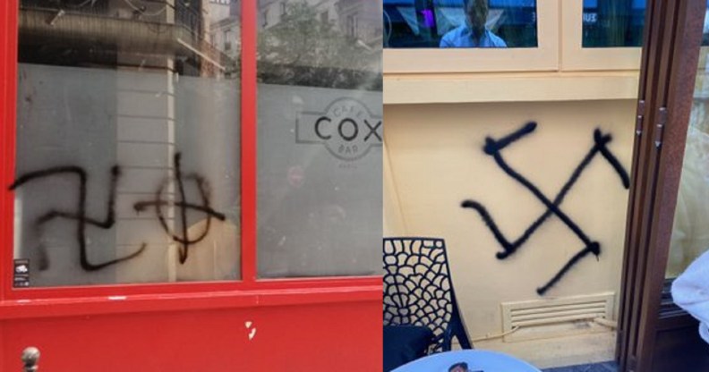 Gay venues Banana Cafe and Cox were both targeted