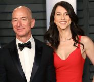 Jeff Bezos (L) and MacKenzie Scott. (Taylor Hill/FilmMagic)