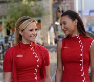 Naya Rivera (R) and Demi Lovato. (FOX Image Collection via Getty Images)