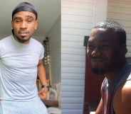 Two thugs tried to rob a gay couple in a hate-filled, homophobic mugging