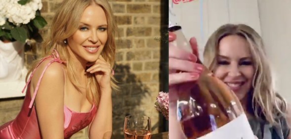 Kylie Minogue rosé Glastonbury Say Something Disco