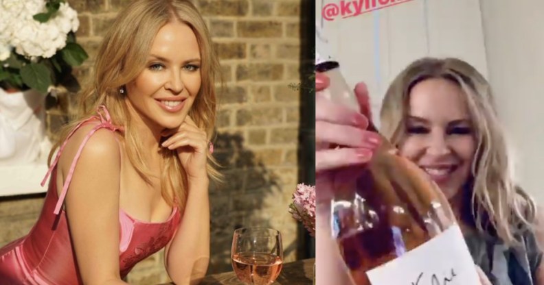 Kylie Minogue rosé Glastonbury Say Something Disco