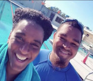 Ghenete Wright Muir and her son were swimming laps in a Fort Lauderdale pool when a Karen traded barbs with them. (Screen capture via NBC6)