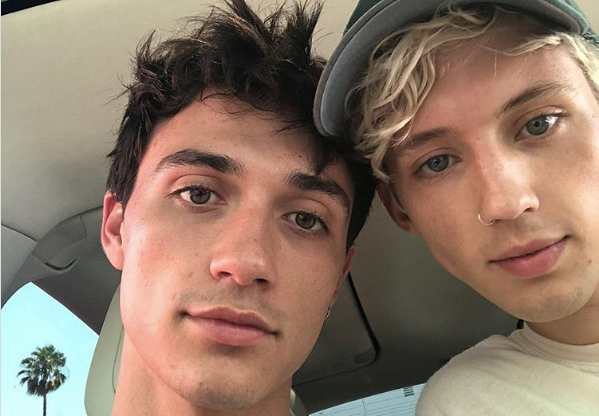 Troye Sivan (R) and Jacob Bixenman (L). (Instagram)