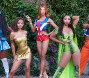 Mayhem Miller, Halle Bailey, Naomi Smalls, Chloe Bailey and Vanessa Vanjie Matteo dressed as Baby, Posh, Ginger, Scary and Sporty Spice respectively