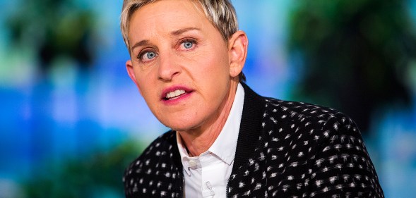 Ellen DeGeneres during a taping of The Ellen DeGeneres Show.