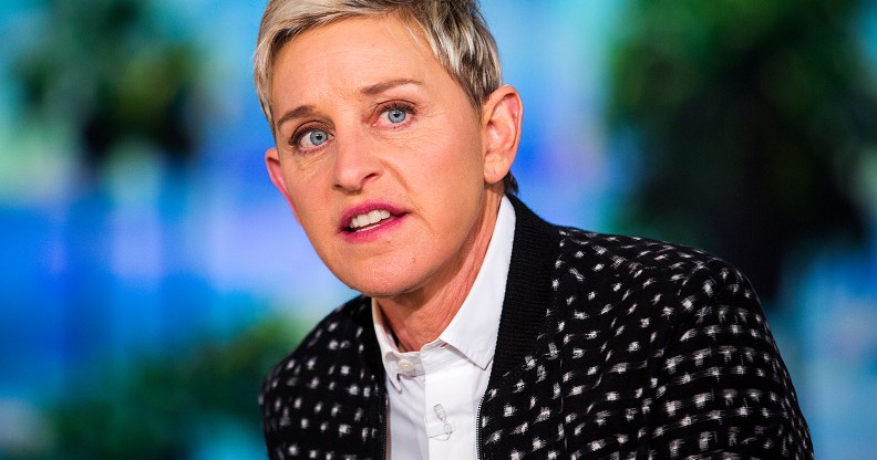 Ellen DeGeneres during a taping of The Ellen DeGeneres Show.