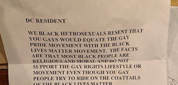 The letter attempts to stir up divisions between the LGBT+ community and BLM