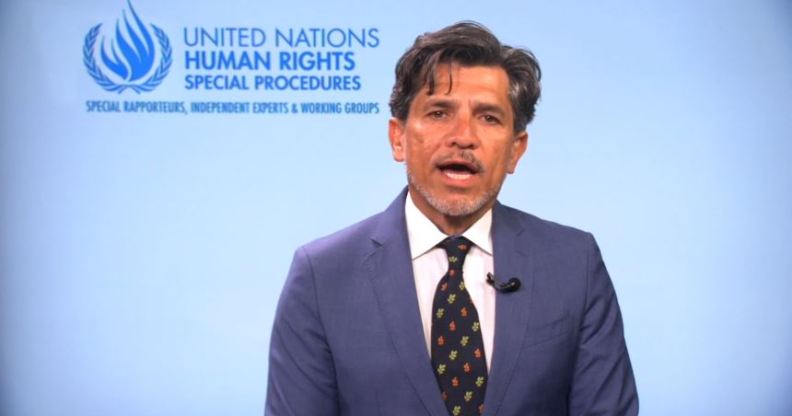 Victor Madrigal-Borloz, the UN's independent expert on protection against violence and discrimination based on sexual orientation and gender identity
