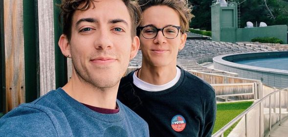 Glee star Kevin McHale with boyfriend Austin McKenzie
