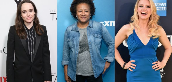 (L-R) Ellen Page, Wanda Sykes and Kate McKinnon – lesbian royalty all deserving of their own eponymous talk shows. (Getty)