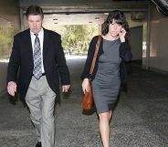 Britney Spears' father, Jamie Spears leaves the Los Angeles County Superior courthouse on March 10, 2008. (VALERIE MACON/AFP via Getty Images)