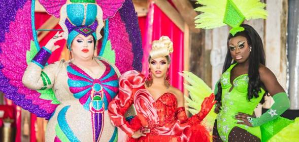 Eureka, Shangela and Bob the Drag Queen