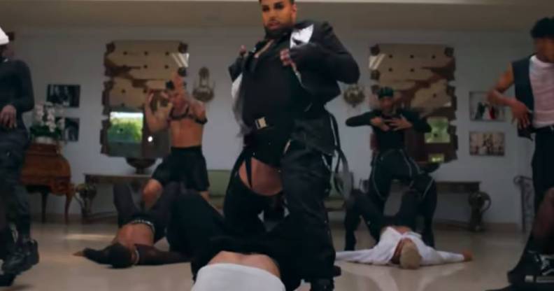 Gay men dancing to WAP