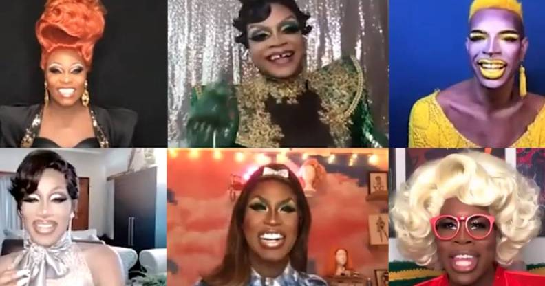 Asia O'Hara, Heidi N Closet, Yvei Oddly, Monet X Change, Shea Couleé and Jaida Essence Hall