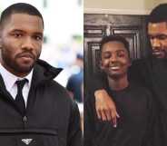 Frank Ocean with his arm around his brother Ryan