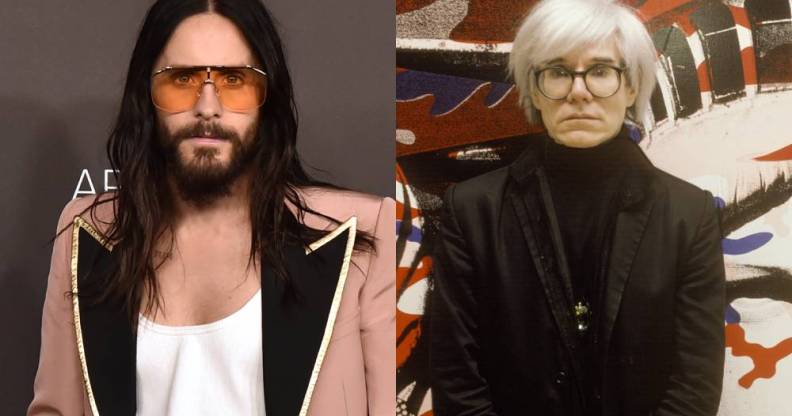Jared Leto and Andy Warhol
