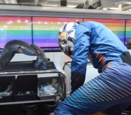Formula 1 driver Lando Norris has donned a new rainbow-themed race suit, but apparently it's not intended to be a symbol for LGBT+ rights.