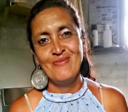 Lorena María del Luján Riquel, a trans woman known by her fellow activists as a caring mother, was found dead by a curtsied tree in Argentina. (Facebook)