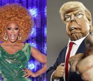 RuPaul and Donald Trump