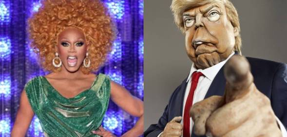 RuPaul and Donald Trump