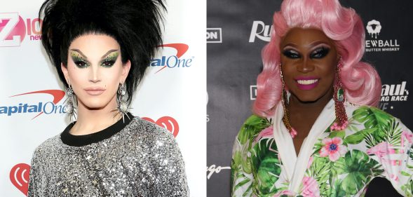 Aquaria (L) 'collapsed with shock' after being Asia O'Hara's botched butterfly reveal. (Getty)