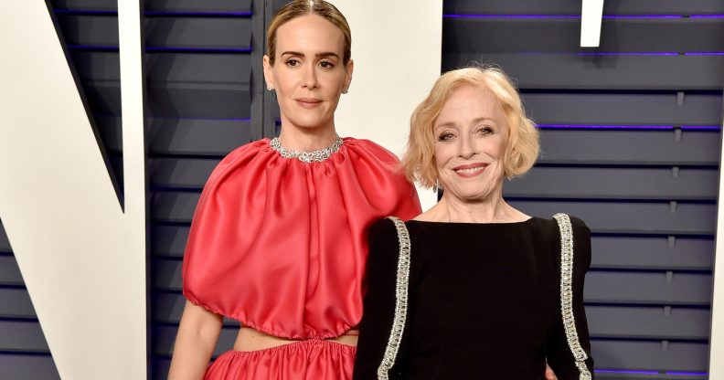 Sarah Paulson and Holland Taylor attend the 2019 Vanity Fair Oscar Party