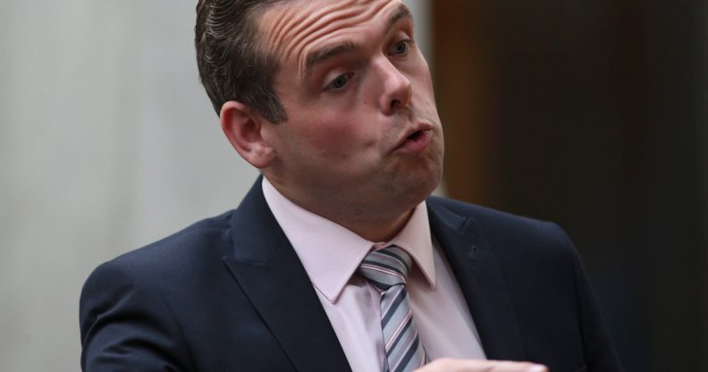 Scottish Conservative leader Douglas Ross