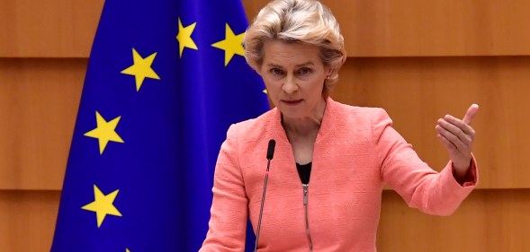 The President of the European Commission Ursula Von der Leyen