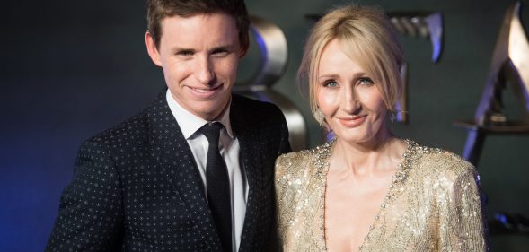 Eddie Redmayne and JK Rowling