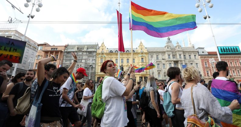 In a first for Croatia, a gay couple have adopted a child following a tense legal battle. (STRINGER/AFP via Getty Images)