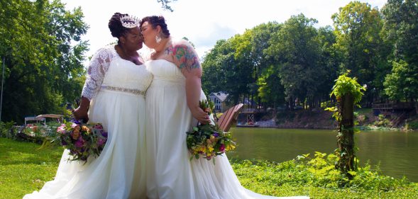 queer AirBnB wedding