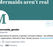 Mermaids fake account Twitter transgender