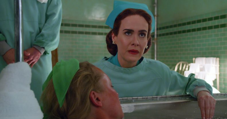 Sarah Paulson as nurse Mildred Ratched