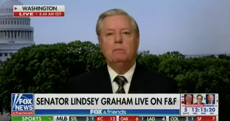Lindsey Graham. (Screen capture via Twitter/Fox)