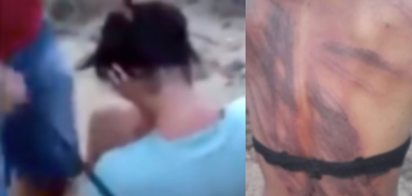 Vile video shows trans woman being whipped with a steel wire by thug