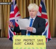 Matt Lucas as Boris Johnson on Bake Off.