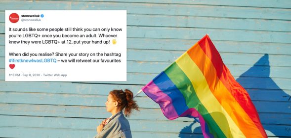 After an anti-trans figurehead said young people shouldn't be 'labelled' LGBT+, Stonewall asked users to share when they realised they were queer. (Stock photograph via Elements Envato)