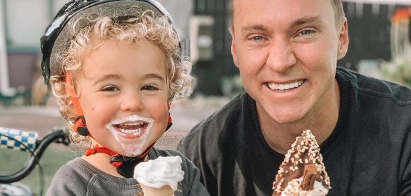 Gay parenting influencers Christian Newman and Mark Edwards, who live in Avondale, New Zealand and have a son, Francis, shared the clip