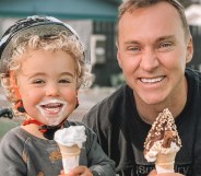 Gay parenting influencers Christian Newman and Mark Edwards, who live in Avondale, New Zealand and have a son, Francis, shared the clip