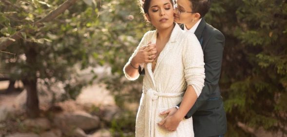 Non-binary Arrow star Bex Taylor-Klaus shares dreamy wedding photos