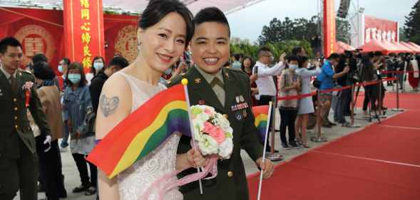 Taiwan wedding military