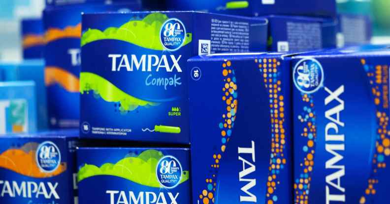 Tampax boxes