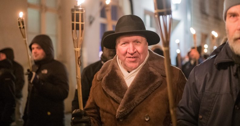 Mart Helme, chair of the of the far-right Estonian ERKE Party. (SVEN TUPITS/AFP via Getty Images)